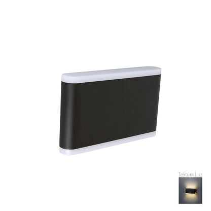 Tecnolite - Lámpara de Pared Arbotante Exterior LED 12 W, Luz Cálida Brillante 3000 K, Doble salida de luz