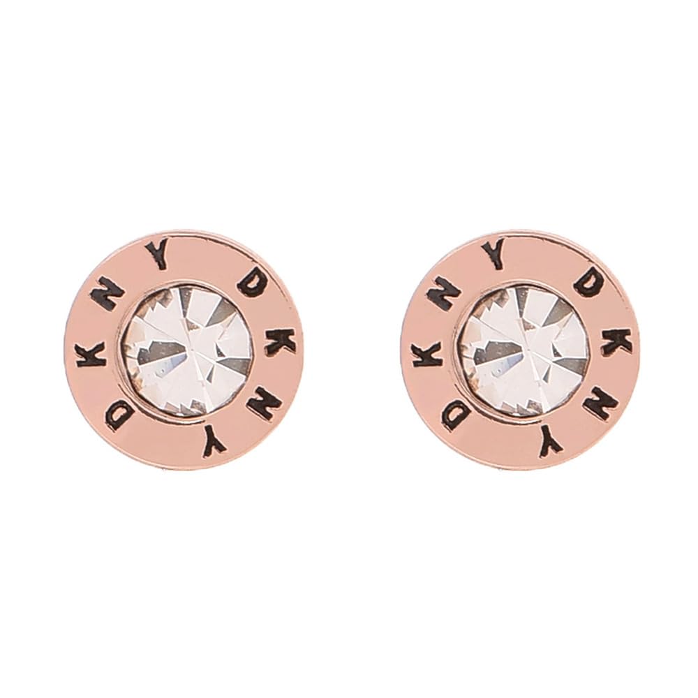 DKNY Aretes Oro Rosado Para Mujer