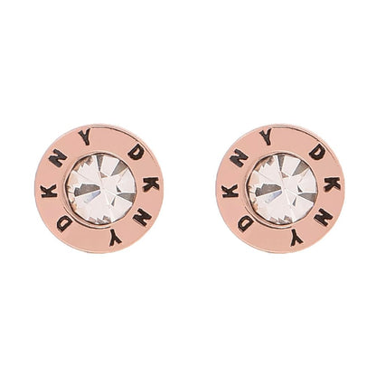 DKNY Aretes Oro Rosado Para Mujer