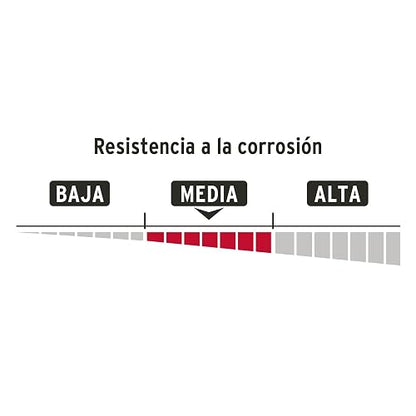 Hermex CHR-60A, Candado de hierro con coraza, 60 mm, llave anti-ganzúa