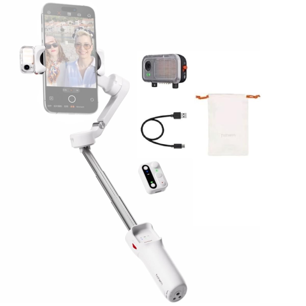 Hohem iSteady V3 Estabilizador para Celular, Gimbal 3 Ejes con IA - Blanco