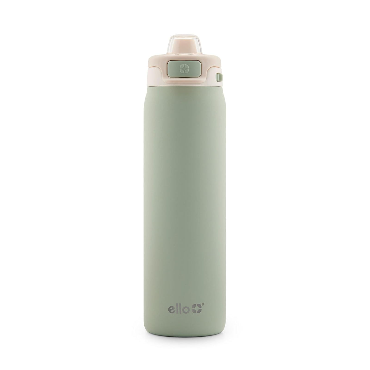 Ello Pop & Fill Botella de Agua de Acero Inoxidable - 623 g - Pistacho