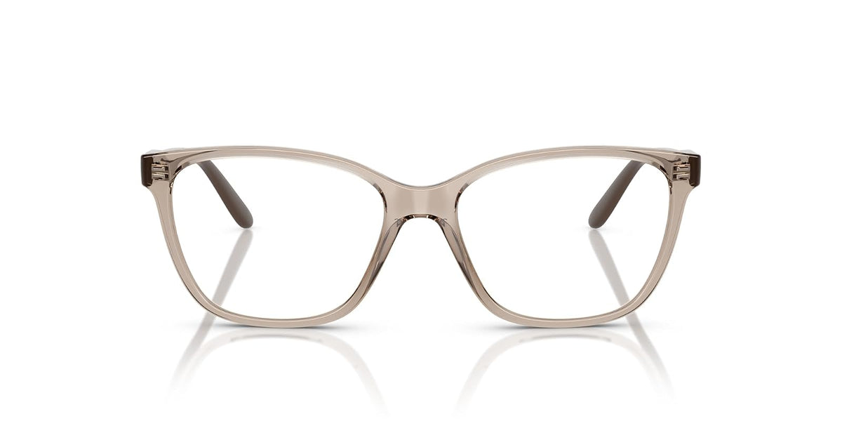 Vogue Eyewear Vo5518 - Marcos cuadrados para anteojos graduadas para mujer - Lente transparente café claro - Demo - 51 Milímetros