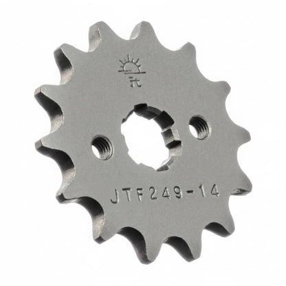JT Sprockets JTF249.14 14T - Piñón Delantero de Acero Negro, 14 Dientes/Paso 420