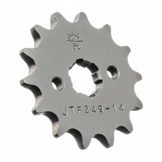 JT Sprockets JTF249.14 14T - Piñón Delantero de Acero Negro, 14 Dientes/Paso 420
