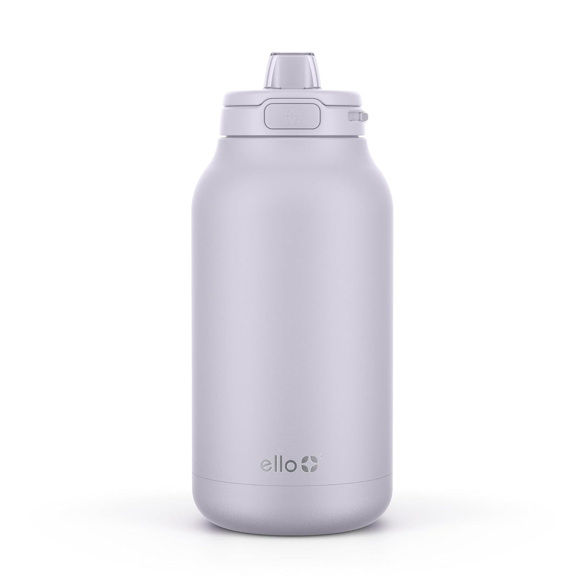 Ello Hydra - Jarra de acero inoxidable aislada al aspiradora de 64 onzas con bloqueo, tapa a prueba de fugas y popote de silicona suave, botella de agua reutilizable de metal, mantiene el frío todo el