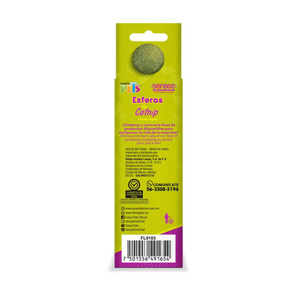 Fancy Pets Esferas de Catnip para Gato 3 Piezas de Catnip Natural para Juego Estimulación y Enriquecimiento Ambiental