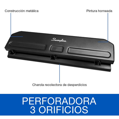 Swingline Perforadora 3 Orificios. P6084