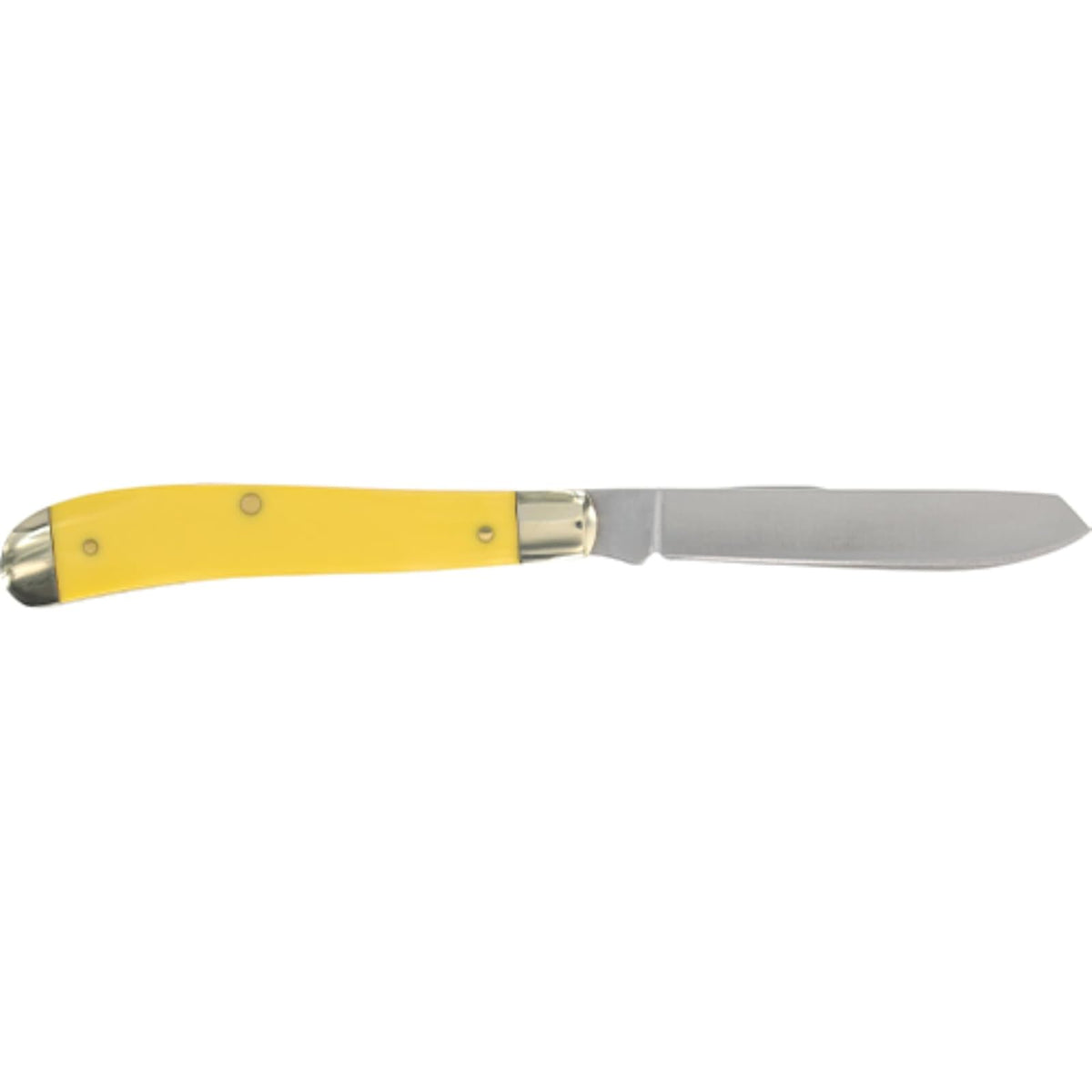 Schrade 94OTY Old Timer Yellow Gunstock Trapper | Old Timer 29OT Mountain Beaver - Cuchillo de bolsillo plegable con hoja de acero de alto carbono