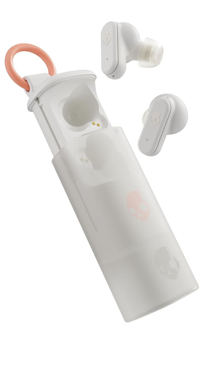 Skullcandy Dime Evo Audífonos Inalámbricos con Estuche Clip, 36 Horas de Batería - Blanco