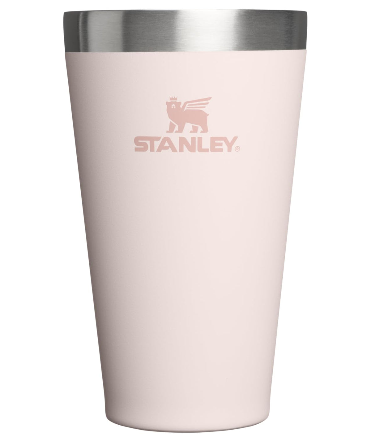 Stanley Adventure Vaso de Cerveza Apilable 16 oz, Orquídea Suave - Cuarzo rosa - 16 Ounces - Moderno