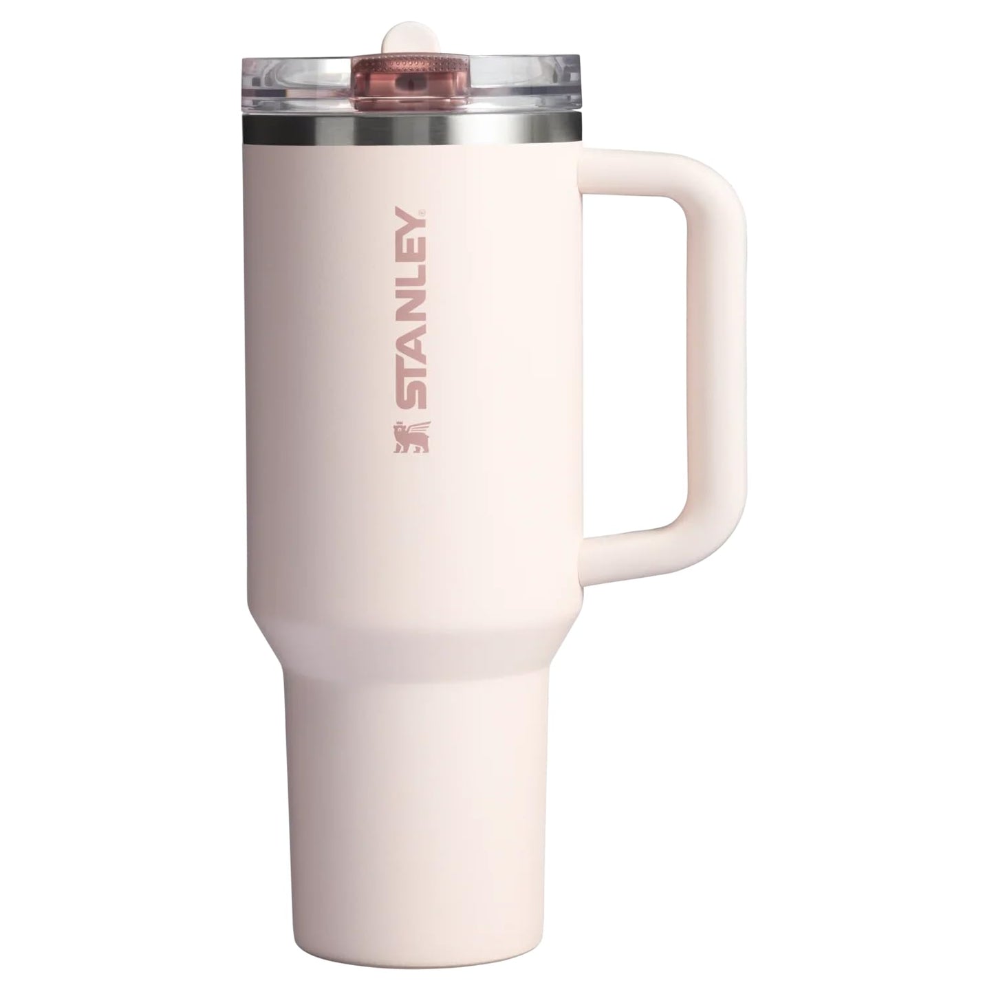 Stanley Quencher ProTour Flip Straw Rose Quartz 1.18L - Vaso Térmico Stanley con Popote y Tapa Antiderrames 40oz, Acero Inoxidable Doble Pared