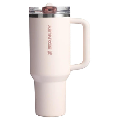 Stanley Quencher ProTour Flip Straw Rose Quartz 1.18L - Vaso Térmico Stanley con Popote y Tapa Antiderrames 40oz, Acero Inoxidable Doble Pared