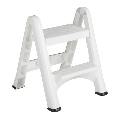 Rubbermaid EZ Step Taburete Plegable, 2 Pasos, Blanco
