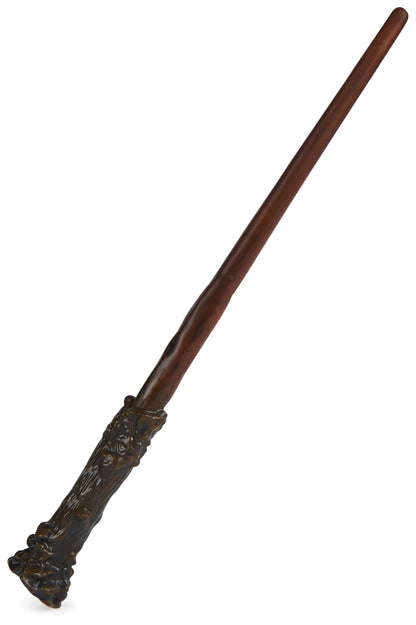 Wizarding World Harry Potter - Auténtica Varita mágica de Harry Potter con Soporte de Hogwarts, 30,5 cm, Juguete para niños a Partir de 14 años
