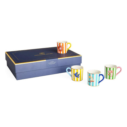 Jonathan Adler Juego de tazas de café expreso Playa en caja