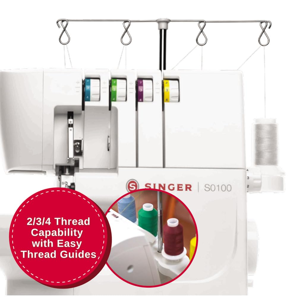 SINGER S0105 Overlock Serger, blanco