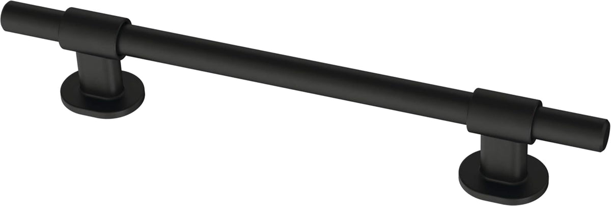 Franklin Brass Adjusta-Pull Francisco (paquete de 5) tiradores ajustables para cajón/manijas de gabinete de 1-3/8 pulgadas a 6-5/16 pulgadas agujero centro negro mate puerta de cocina, cajones