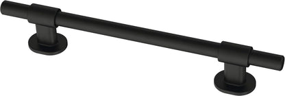 Franklin Brass Adjusta-Pull Francisco (paquete de 5) tiradores ajustables para cajón/manijas de gabinete de 1-3/8 pulgadas a 6-5/16 pulgadas agujero centro negro mate puerta de cocina, cajones