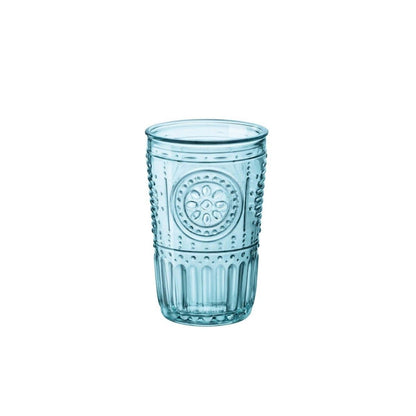 Bormioli Rocco - Vaso romántico (10¼ oz, 4 unidades), color azul claro