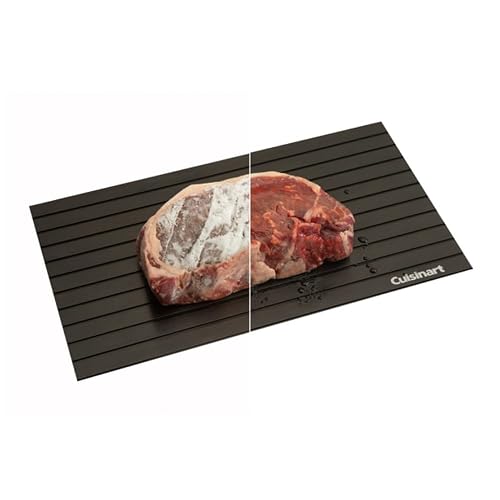 Cuisinart Tabla para Descongelar Alimentos Aluminio Antiadherente | Tabla de aluminio de alta conductividad para descongelar rápido sin electricidad, conservando sabor y textura