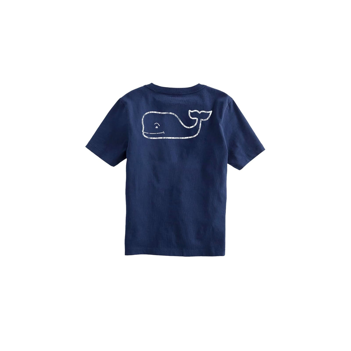 Vineyard Vines Playera de Manga Corta con Ballena Bordada para Niña - azul (Blue Blazer) - M