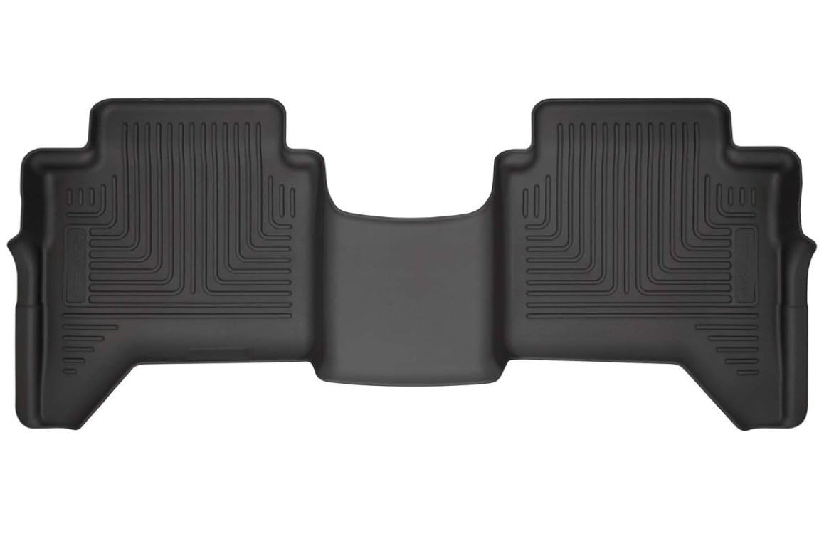 Husky Liners Weatherbeater - Alfombrillas para Ford Ranger SuperCrew 2019-2024 | 2ª Fila, 1 Pieza, Color Negro - 14411 - Weatherbeater - Weatherbeater 2nd Seat Floor Mat - Negro -