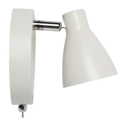 ILLUX Lámpara de muro de sobreponer, estilo riel, Decorativo y Moderno, para uso interior, Color blanco, Incluye foco GU10 Luz ideal para recamara pasillo sala TR-2401.B (Luz cálida 2700 K)