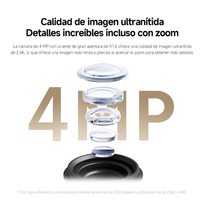 XIAOMI Outdoor Camera CW300, Cámara Exterior con resolución 2560p, IP66 | Detección Personas por IA, Visión Nocturna, 360grados, Blanco