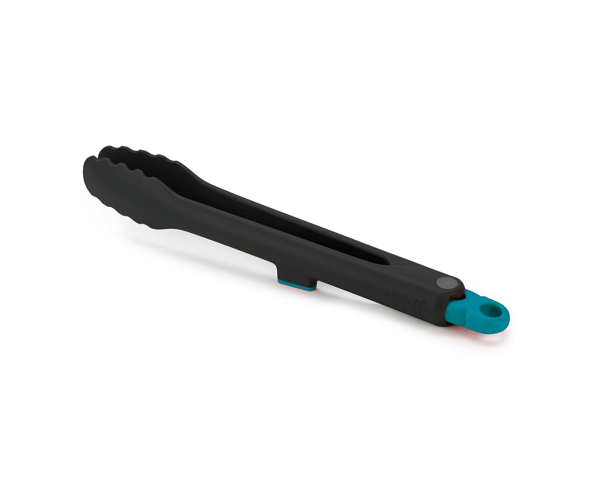 Joseph Joseph Duo - Pinzas higiénicas con soporte integrado para herramientas y pies antideslizantes, adecuadas para utensilios de cocina antiadherentes, resistentes al calor, sin BPA
