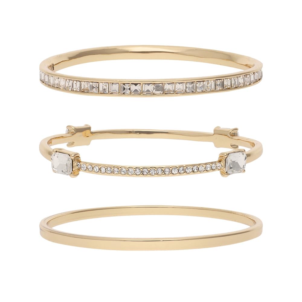Nine West Box Set Pulsera Dorado Multiniveles para Mujer