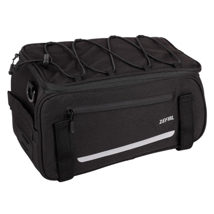 Zéfal Alforja para Porta Bulto Urbano Z Traveler Poliuretano 600D Fijación Universal, Color Negro, 9L