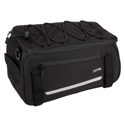Zéfal Alforja para Porta Bulto Urbano Z Traveler Poliuretano 600D Fijación Universal, Color Negro, 9L