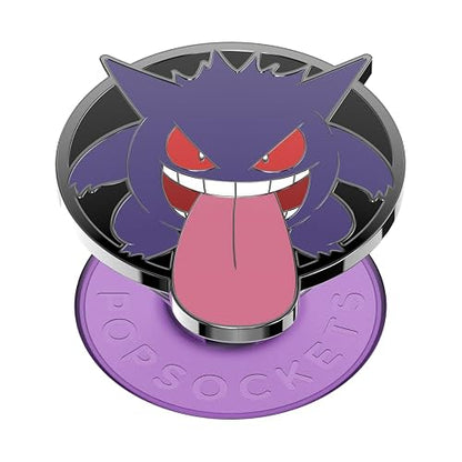 PopSockets - Empuñadura para teléfono con Soporte expandible, Agarre calcomanía, Esmalte, Pokémon, Brilla en la Oscuridad Gengar Night Shade