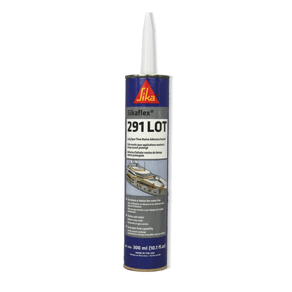 Sikaflex-291 LOT, blanco, calcomanía marino y sellador, calcomanía general de poliuretano multiusos con largo tiempo de apertura, 10.1 fl. oz