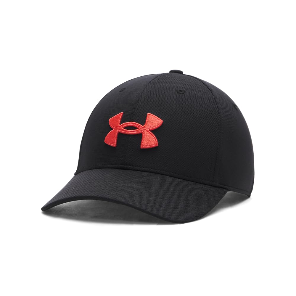 Under Armour Gorra Blitzing Ajustable Sombrero para Hombre - (006) Negro - Venom Red - Talla Única