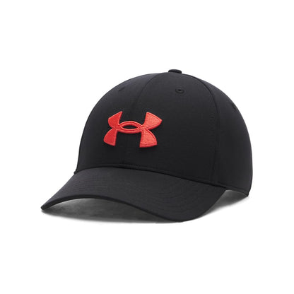Under Armour Gorra Blitzing Ajustable Sombrero para Hombre - (006) Negro - Venom Red - Talla Única