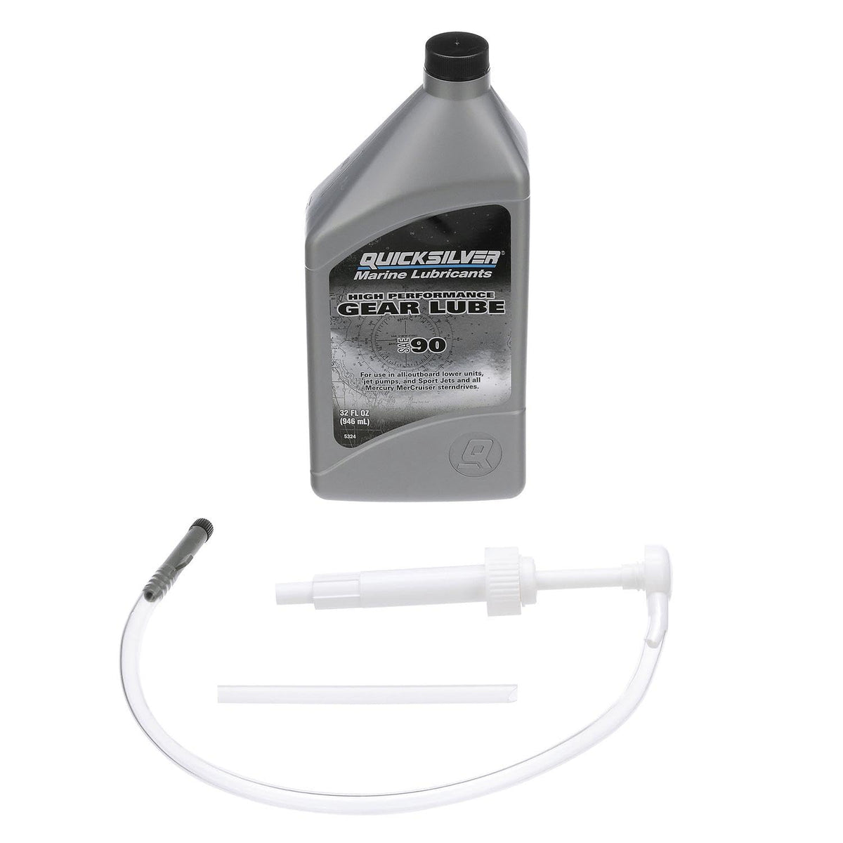Quicksilver Kit de lubricante y Bomba de Engranajes de Alto Rendimiento 90