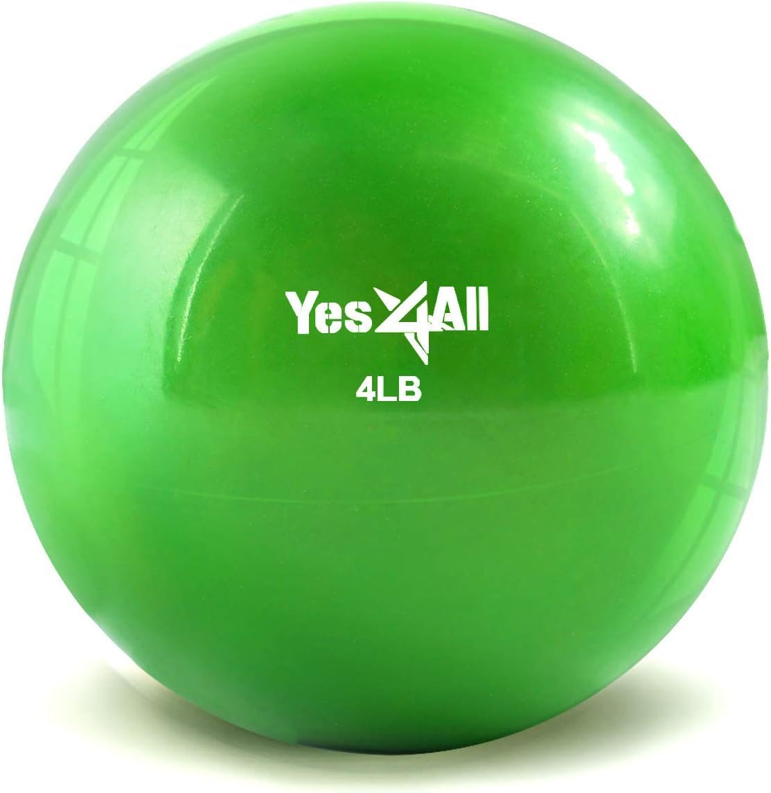 Yes4All Pelota Medicinal de Tonificación para Pilates y Yoga - 4lbs