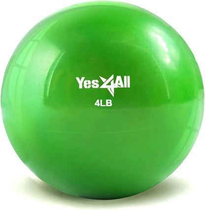 Yes4All Pelota Medicinal de Tonificación para Pilates y Yoga - 4lbs