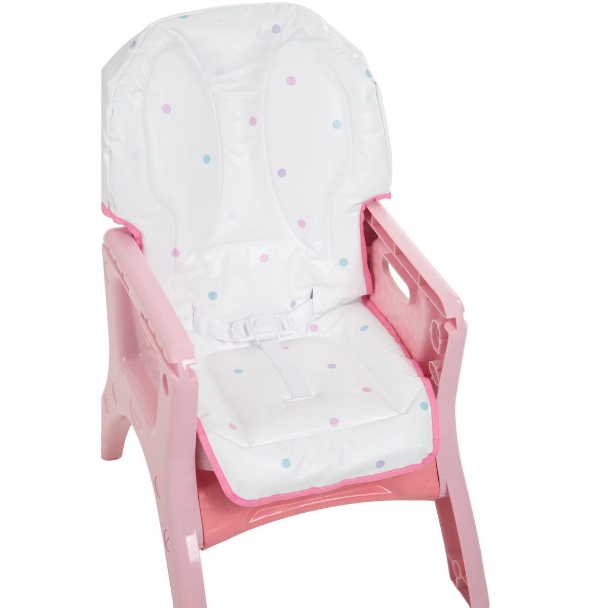PRINSEL | Sillita Alta Infantil Convertible | Silla Alta para Bebé | Kinder City | Rosa | De 6 Meses a 3 Años, Convertible a Escritorio, Doble Charola Ajustable, Fácil de Limpiar | Artículos para Bebés