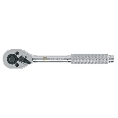 Truper M-1449-N, Matraca liberación rápida, cabeza de pera, cuadro 1/4" - 5"