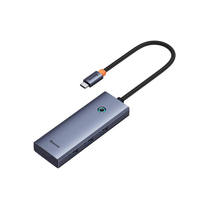 Baseus UltraJoy Series, HUB 5 en 1 Adaptador a HDMI 4K@30Hz + 3 USB 3.0 + 1 PD Carga Tipo C 100w