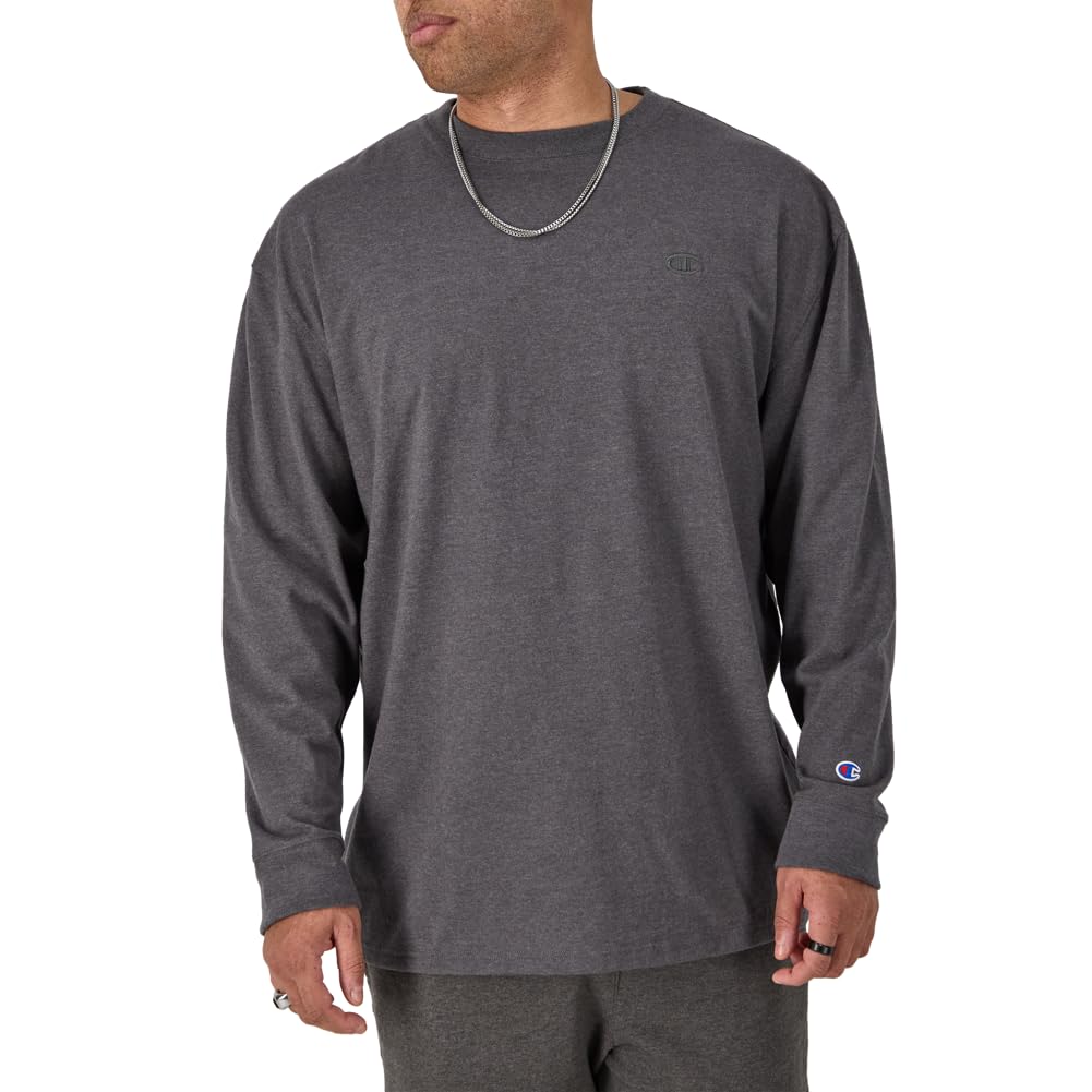 Champion Playera de Manga Larga, Playera con Logotipo, Playera clásica con Logotipo Camiseta para para Hombre