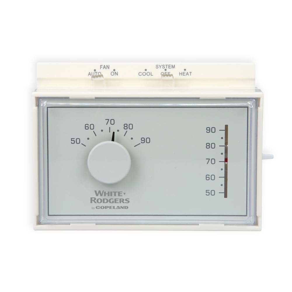 White Rodgers Emerson 1F56N-444 Mechanical Heating and Cooling Thermostat