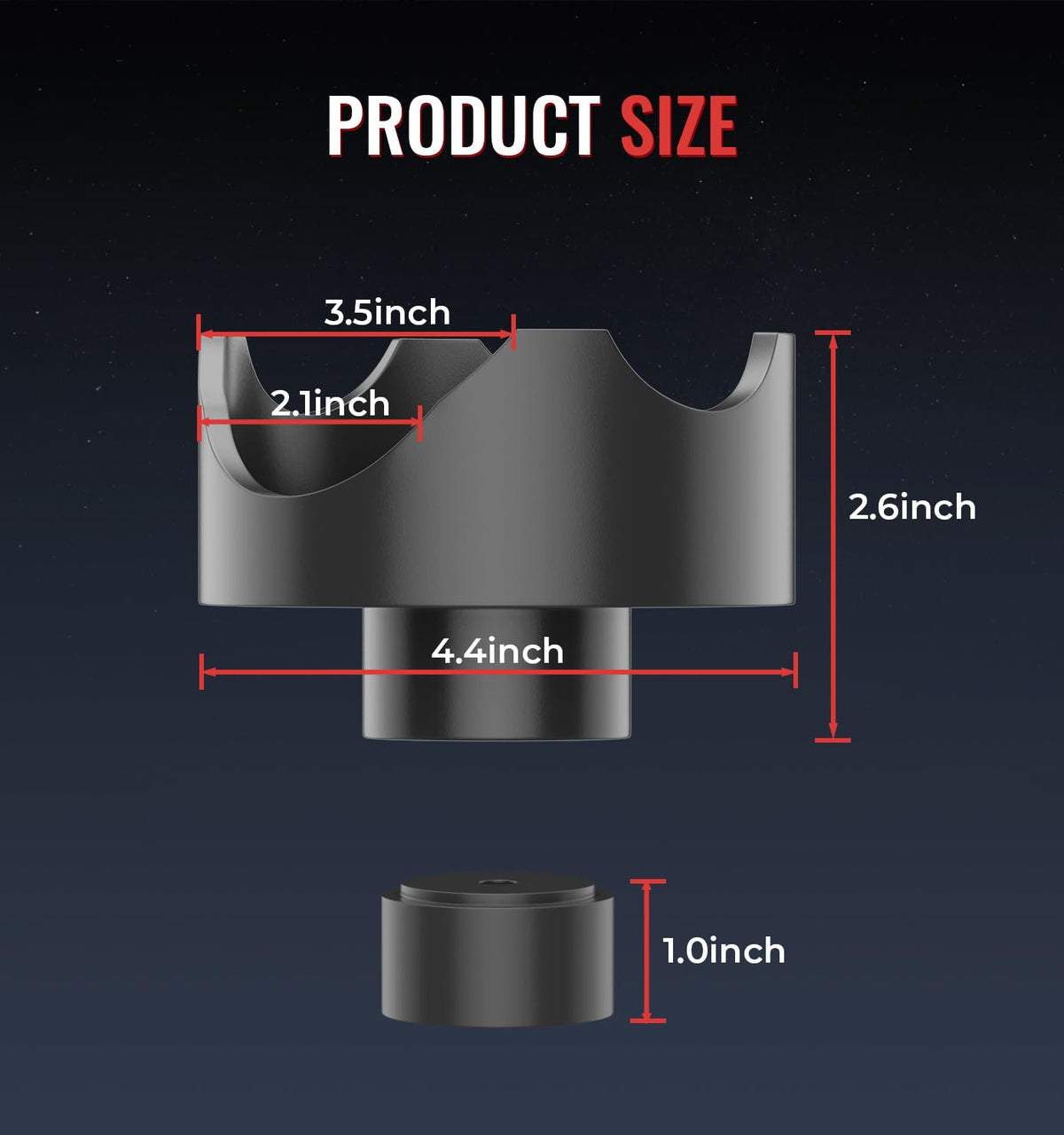 Xprite - Adaptador de Gato de Botella 2 en 1, Silla de elevación hidráulica, Compatible con Gatos de Botella de 12 toneladas y 4 toneladas, se Adapta a Ejes Redondos de 2 Pulgadas, 3 Pulgadas, 4