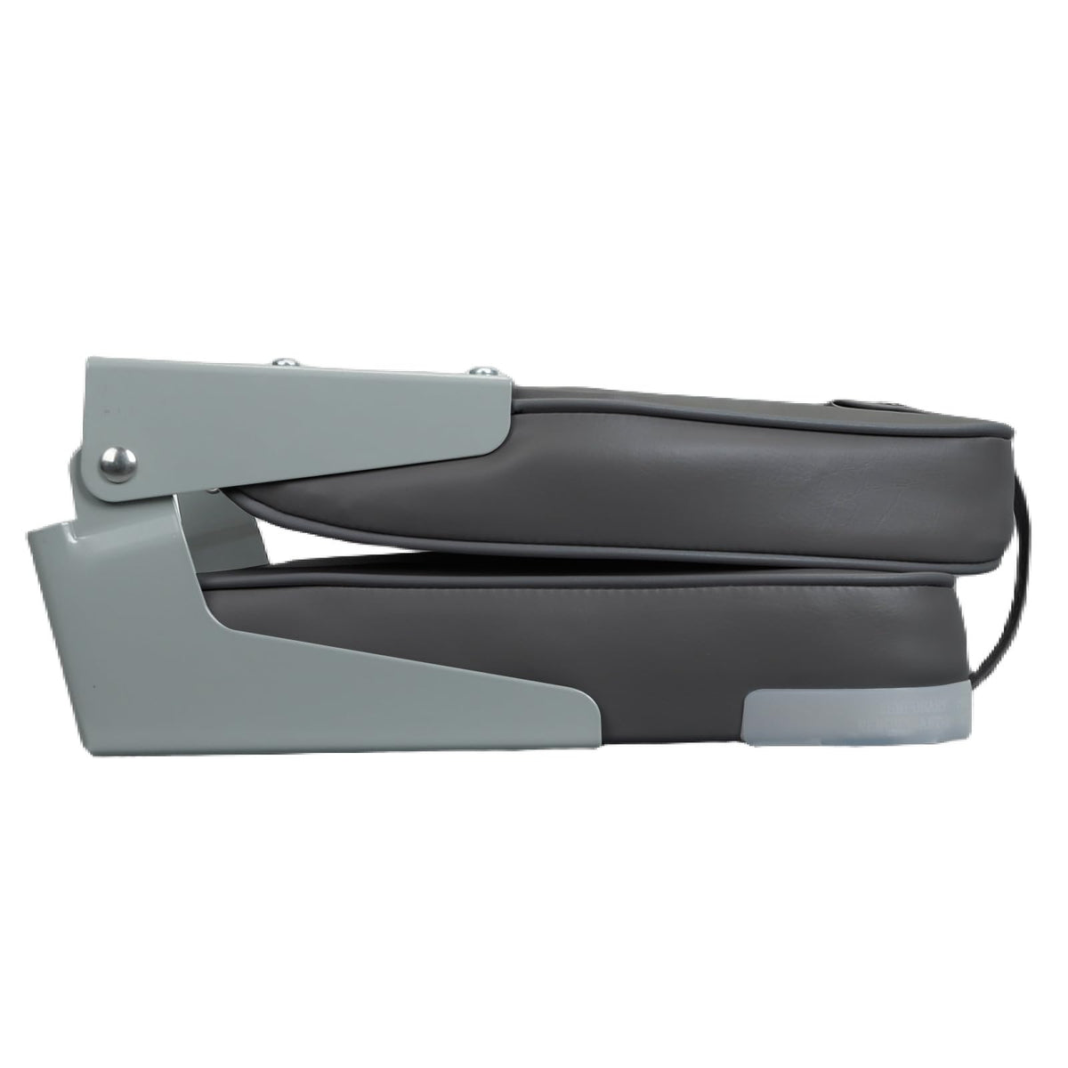 ERGOSEAT - Asientos de barco con respaldo bajo, asiento plegable para barco de pesca con respaldo, silla de barco, asiento de barco de bajo marino Jon, asiento de canoa, 1 paquete, gris oscuro