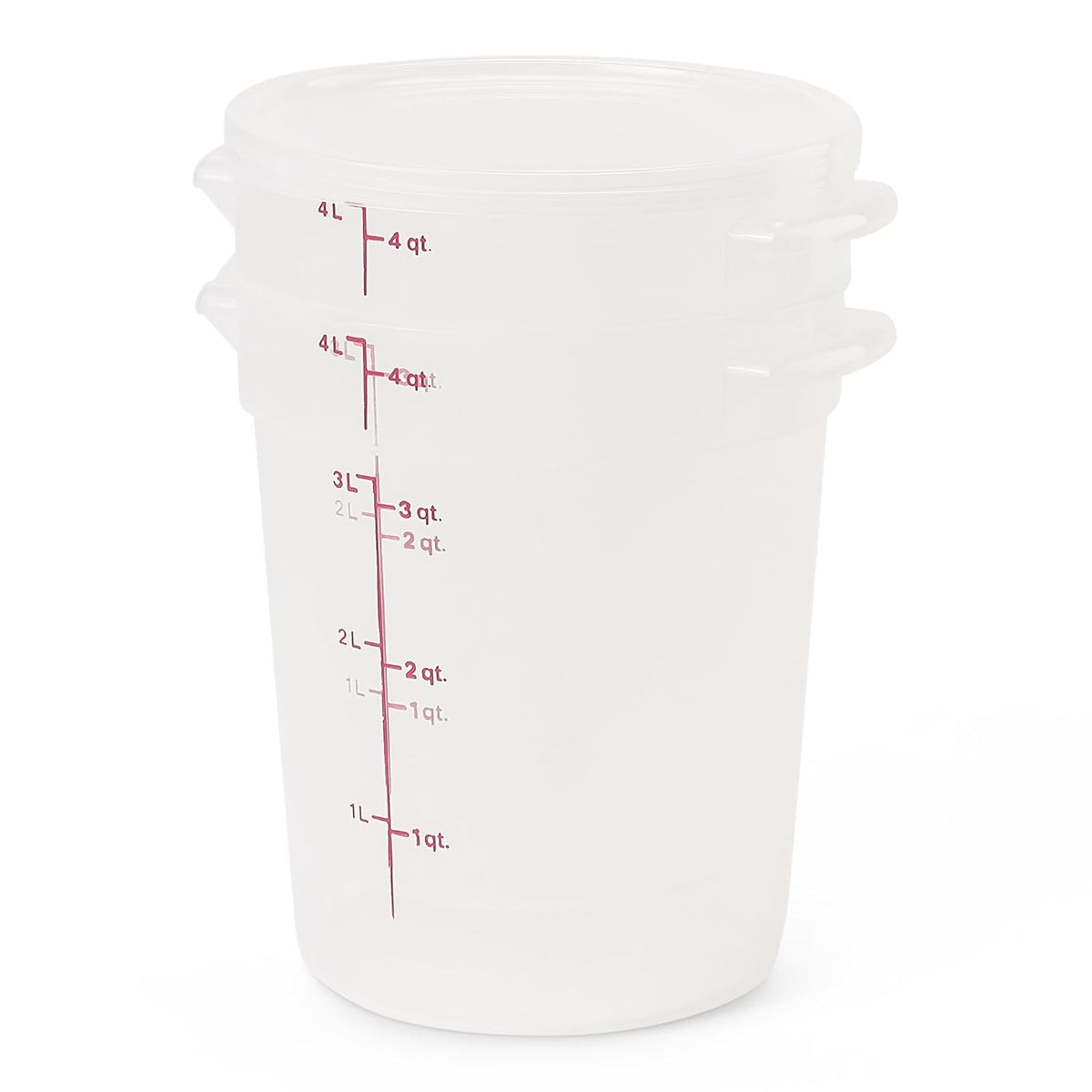 Cambro Recipientes de almacenamiento de alimentos con tapas (sin BPA), contenedor de almacenamiento de alimentos de 4 cuartos (2 unidades)