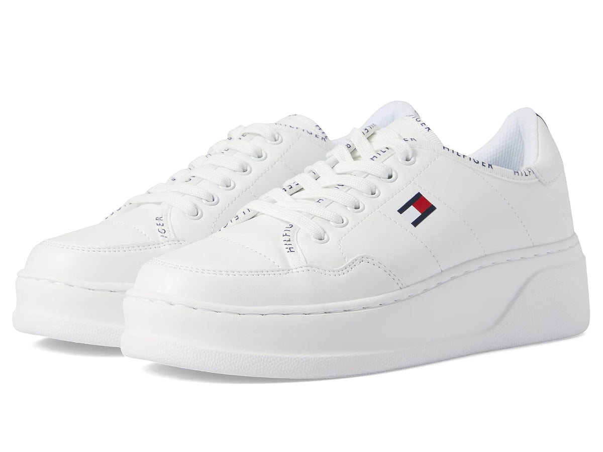 Tommy Hilfiger Grazie Zapatillas para Mujer - 27.0 cm - WHITE - WHITE + DESERT SKY - SIGNATURE