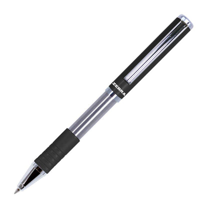 Zebra Slide Pen Bolígrafo con Estuche, Punto Mediano 1.0 mm - Negro